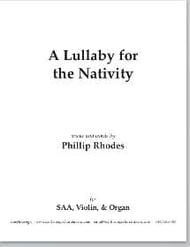 A Lullaby for the Nativity SAA choral sheet music cover Thumbnail